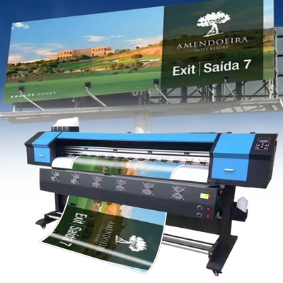 1.9m Printer 2 Cabezal Xp600 Printhead for CMYK Flex Banner Indoor Outdoor Advertising Printing Machine