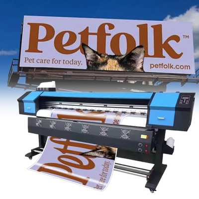 XBH Brand Inkjet Type Printer with Xp600 Printhead for CMYK Flex Banner Indoor Outdoor Advertising Printing Machine