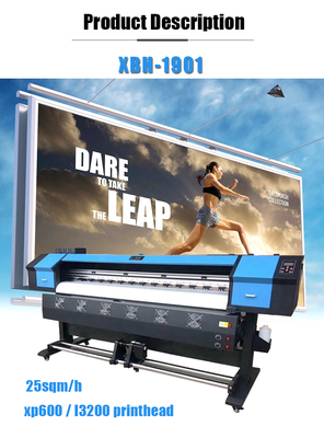 Eco Solvent Printer with Xp600 Printhead for CMYK Flex Banner Indoor Outdoor Advertising Printing Machine