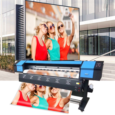 New Eco Solvent Printer with Xp600 Printhead CMKY Flex Banner Indoor Outdoor Advertisement Printing Machine