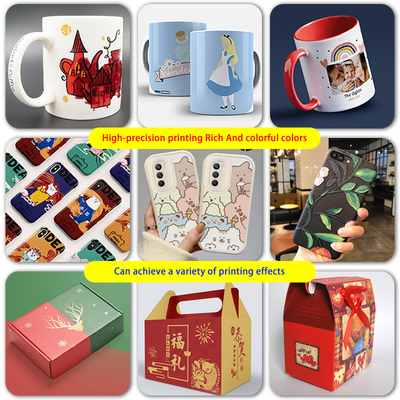 Best Price UV Flatbed Printer Can Print Both Flatbed Rigid Board, Also Print Rotary Bottle Customized Uv Printer