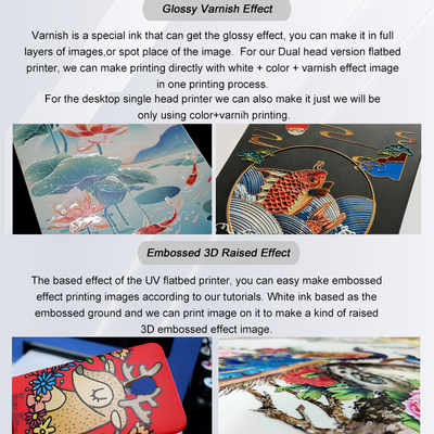 High Efficiency A2 Size Digital UV Flatbed Printer TX800 Printhead Inkjet Printers for Phone Case Plastic & Acrylic Printing