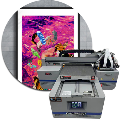 4060 A2 UV Flatbed Inkjet Printer Optional Flatbed UV DTF Film Sticker Printing Cylinder Gold Effect XP600 Print Head
