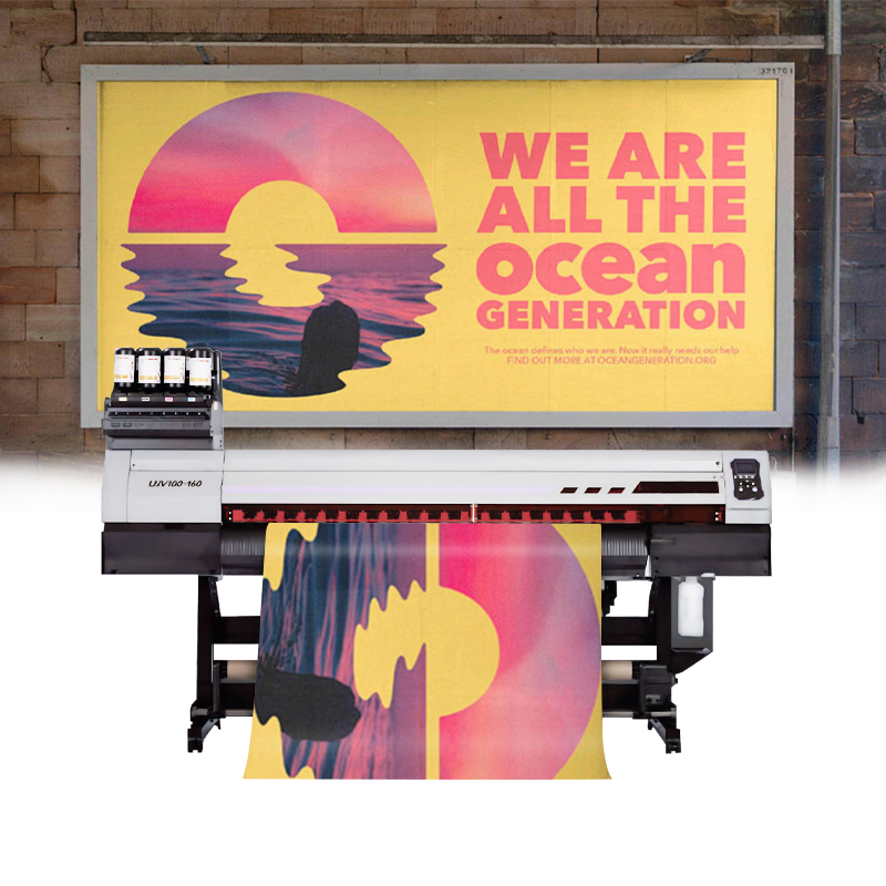 Original New Mimaki Printer UJV100-160 Eco Solvent 6 Color with DAS System 1 Liter Ink Bottle for Signage
