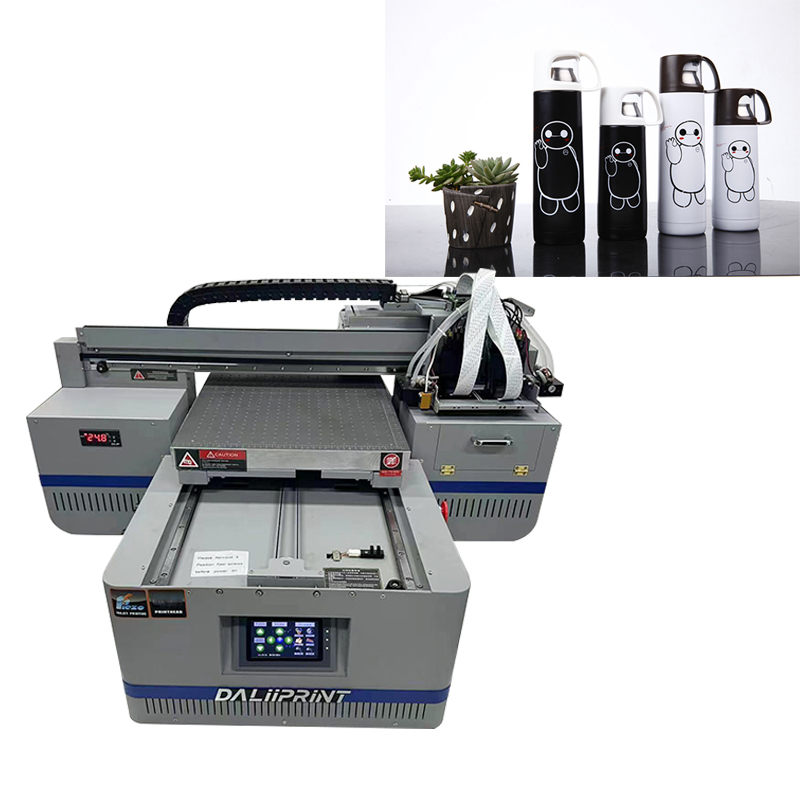 Brand New 4060 A2 Size UV Inkjet Machine Flatbed Rotating Platform Surface Printer for Bottles Cups Cylinders Tube Printing