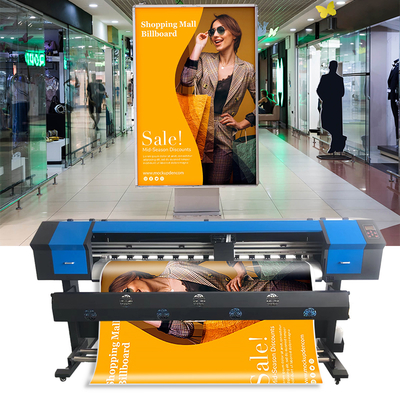 XP600 Eco Solvent Printer 1.8M Canvas Print Plotter Printer for Indoor Billboard Poster Flex Banner Printing Machine