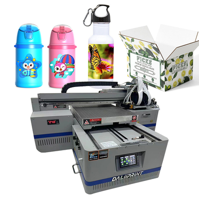 A2 Size 4060 Flatbed UV Inkjet Printer Acrylic PVC Card & Ceramic Tile Metal Shoe Pen Printer for Tube Printing
